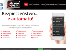 Tablet Screenshot of alarmsystem.com.pl